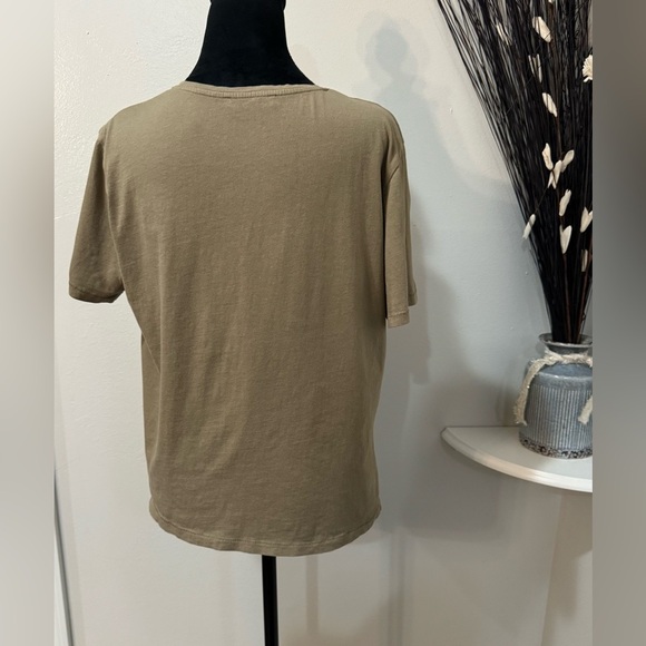 Zara Short Sleeve Classic Tan women’s Tee, Size Large - Picture 3 of 6